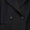 Short coat in wool Black Short coat in wool Black