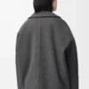 Short coat in wool Grey Melange Short coat in wool Grey Melange