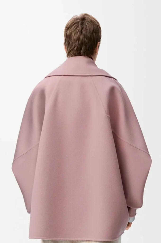 Short coat in wool Pink Short coat in wool Pink