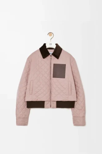 Short jacket in technical fabric Light Pink