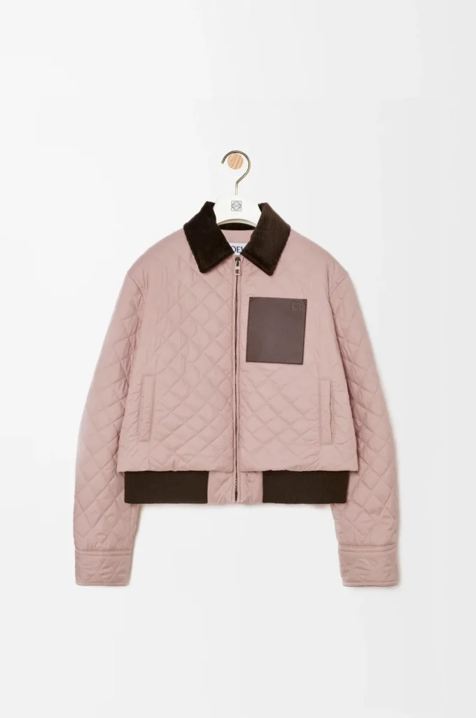 Short jacket in technical fabric Light Pink