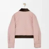 Short jacket in technical fabric Light Pink