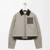 Short jacket in technical fabric Medium Grey Short jacket in technical fabric Medium Grey
