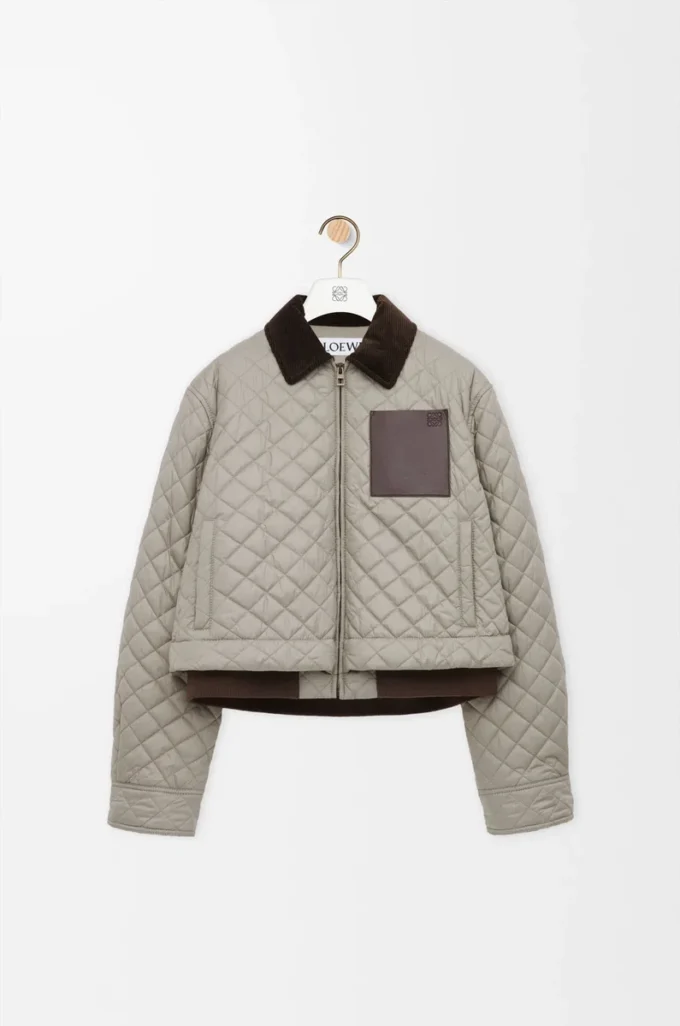 Short jacket in technical fabric Medium Grey Short jacket in technical fabric Medium Grey