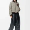 Short jacket in technical fabric Medium Grey Short jacket in technical fabric Medium Grey