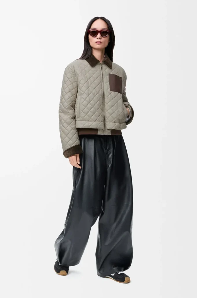 Short jacket in technical fabric Medium Grey Short jacket in technical fabric Medium Grey
