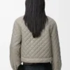 Short jacket in technical fabric Medium Grey Short jacket in technical fabric Medium Grey