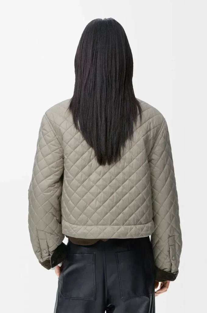 Short jacket in technical fabric Medium Grey Short jacket in technical fabric Medium Grey