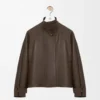 Short parka in nappa calfskin Dark Green Short parka in nappa calfskin Dark Green