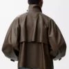 Short parka in nappa calfskin Dark Green Short parka in nappa calfskin Dark Green