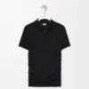 Short sleeve polo sweater in cashmere and silk Black Short sleeve polo sweater in cashmere and silk Black