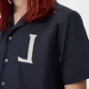 Short sleeve shirt in cotton Dark Navy