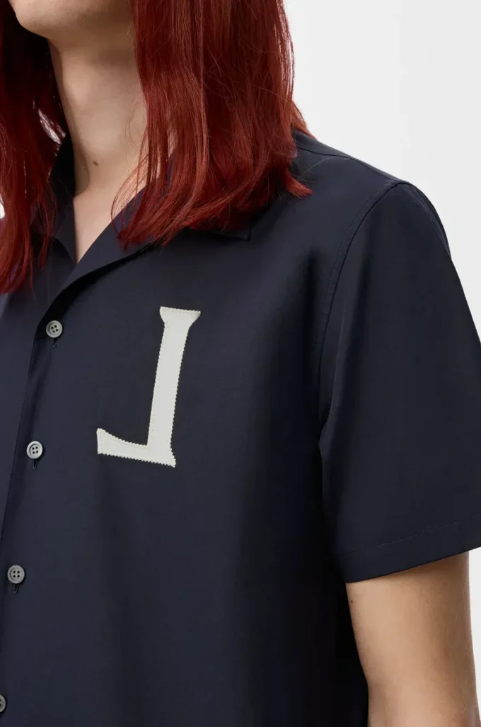Short sleeve shirt in cotton Dark Navy