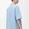 Short sleeve shirt in cotton Light Blue Short sleeve shirt in cotton Light Blue