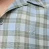 Short sleeve shirt in wool blend Light Blue/White Short sleeve shirt in wool blend Light Blue/White