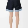 Shorts in cotton Dark Navy/Light Blue Shorts in cotton Dark Navy/Light Blue