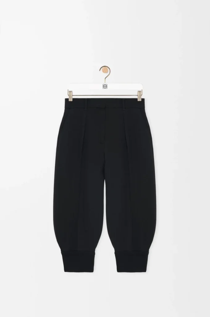 Shorts in stretch viscose blend Black Shorts in stretch viscose blend Black