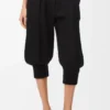 Shorts in stretch viscose blend Black Shorts in stretch viscose blend Black