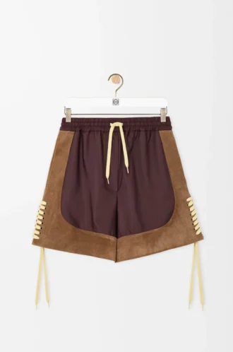 Shorts in technical fabric Brown