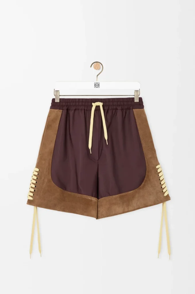 Shorts in technical fabric Brown Shorts in technical fabric Brown