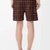 Shorts in wool blend Orange/Black
