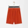 Shorts in wool blend Orange/White