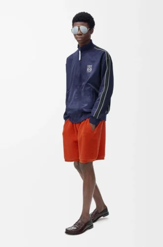 Shorts in wool blend Orange/White