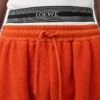 Shorts in wool blend Orange/White