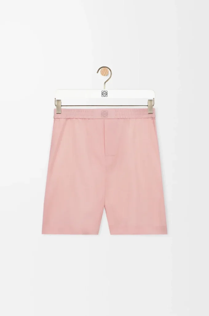 Shorts in wool Coral