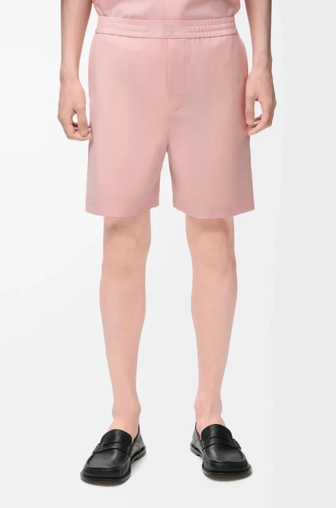 Shorts in wool Coral