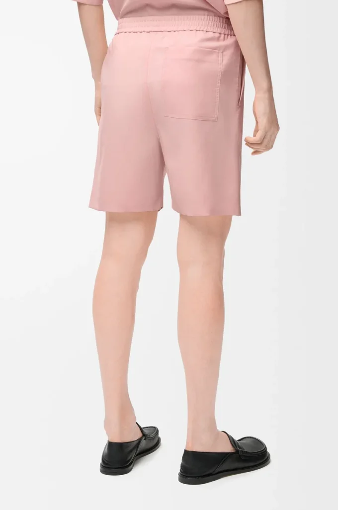 Shorts in wool Coral