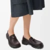 Sierra loafer in brushed-off calfskin Dark Brown Sierra loafer in brushed-off calfskin Dark Brown