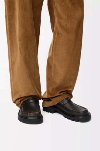 Sierra loafer in brushed-off calfskin Dark Brown