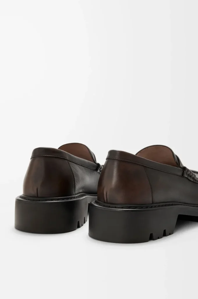 Sierra loafer in brushed-off calfskin Dark Brown Sierra loafer in brushed-off calfskin Dark Brown