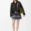 Skirt in mohair and wool blend Blue/Multicolor Skirt in mohair and wool blend Blue/Multicolor