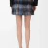 Skirt in mohair and wool blend Blue/Multicolor Skirt in mohair and wool blend Blue/Multicolor