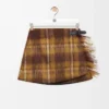 Skirt in mohair and wool blend Yellow/Multicolor