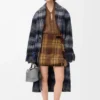 Skirt in mohair and wool blend Yellow/Multicolor