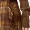 Skirt in mohair and wool blend Yellow/Multicolor