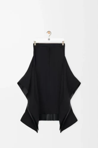 Skirt in stretch viscose Black