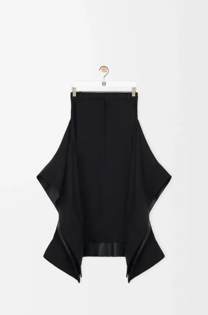 Skirt in stretch viscose Black Skirt in stretch viscose Black