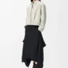 Skirt in stretch viscose Black Skirt in stretch viscose Black