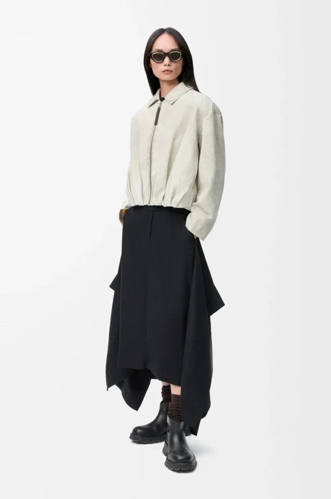 Skirt in stretch viscose Black Skirt in stretch viscose Black