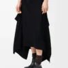 Skirt in stretch viscose Black Skirt in stretch viscose Black