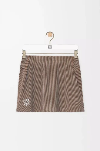 Skirt in technical jersey Brown/Pink Skirt in technical jersey Brown/Pink