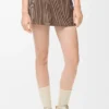 Skirt in technical jersey Brown/Pink Skirt in technical jersey Brown/Pink