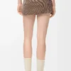 Skirt in technical jersey Brown/Pink Skirt in technical jersey Brown/Pink