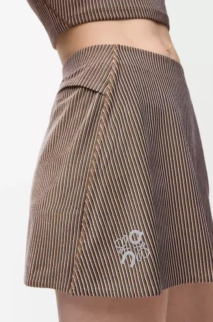 Skirt in technical jersey Brown/Pink Skirt in technical jersey Brown/Pink