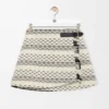 Skirt in wool blend jacquard Black/White Skirt in wool blend jacquard Black/White