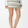 Skirt in wool blend jacquard Black/White Skirt in wool blend jacquard Black/White